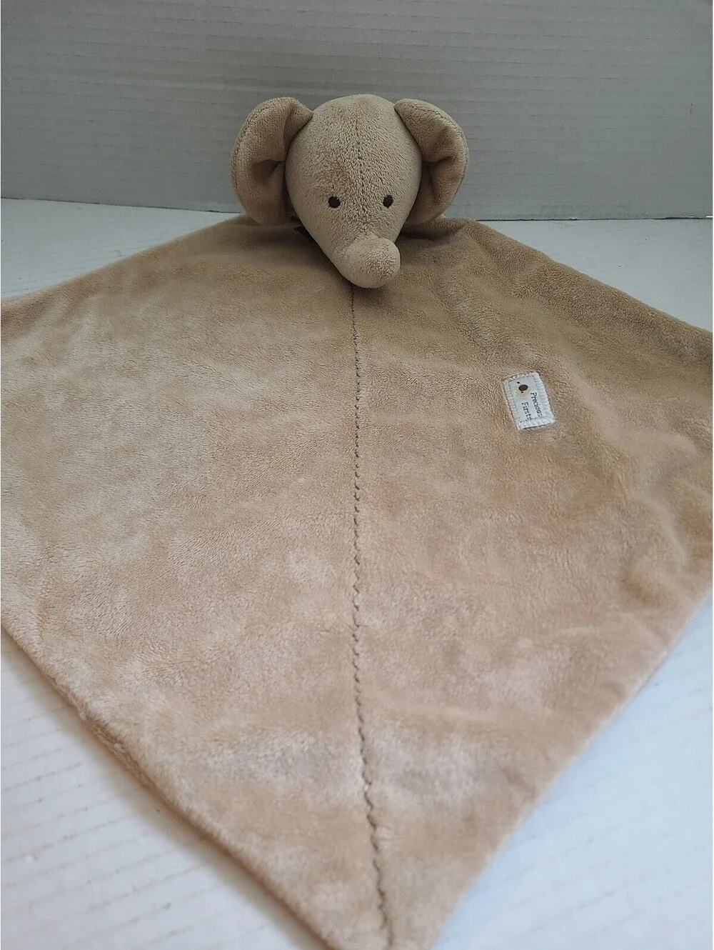 Carters Precious Firsts Tan Elephant Security Blanket Plush Lovey